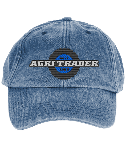 Agri Trader Retro Vintage Blue Low Profile Cap